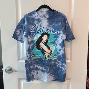 Selena Queen of Cumbia Crew Neck Tie Dye Tee